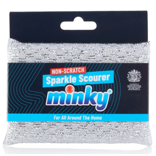 Губка для мытья посуды и чистки Minky Sparkle Scourer, 1 шт